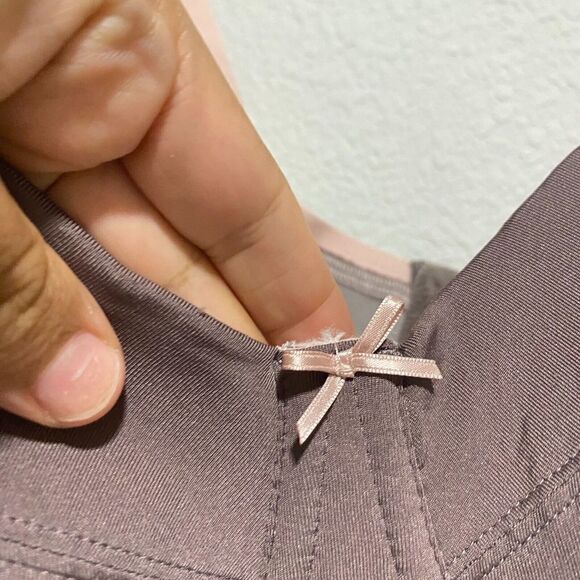 Cacique Women Adjustable Strap Underwire Overbust Bra Dark Brown Pink 42DD - Picture 7 of 10